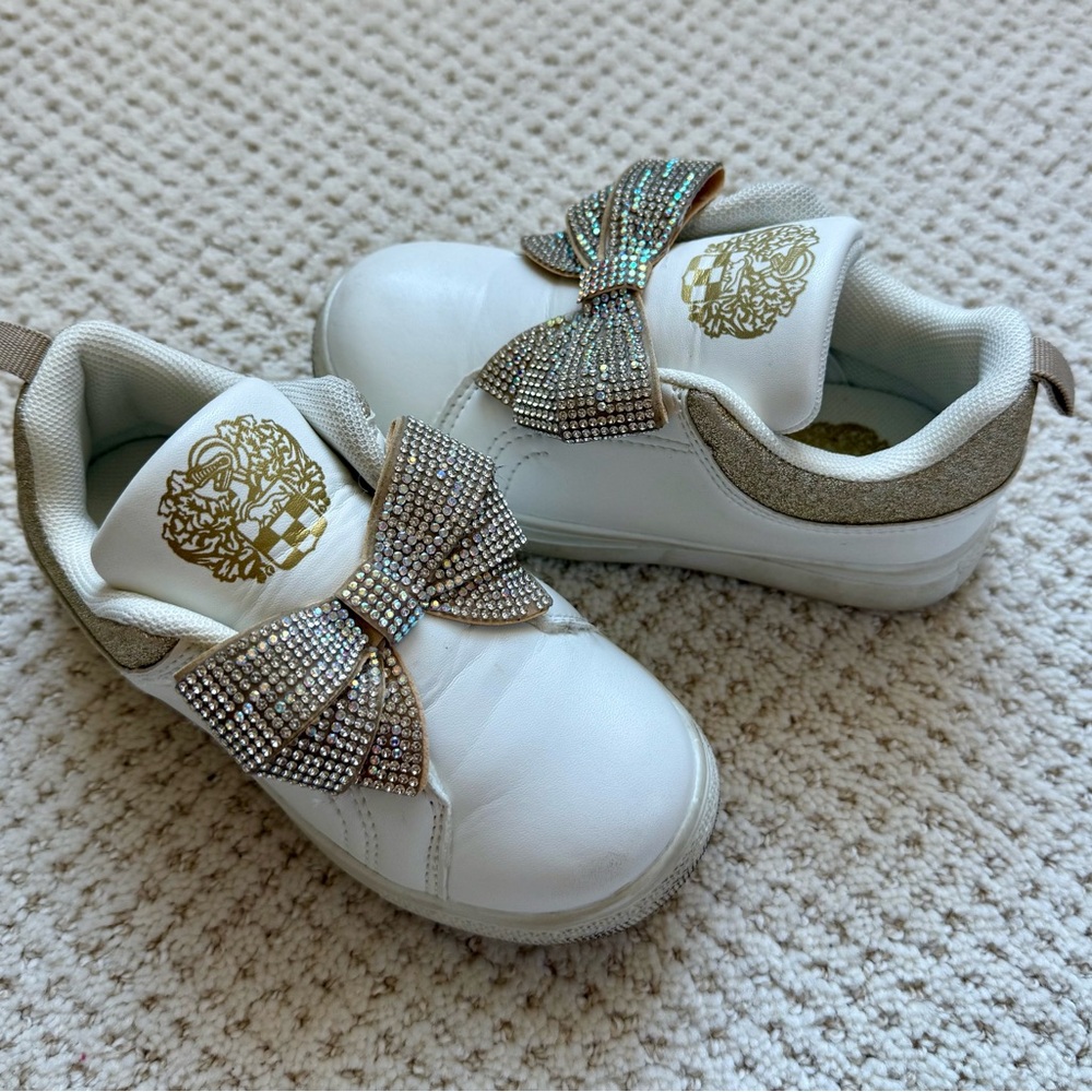 Girls Vince Camuto Sparkly Shoes with Bow
